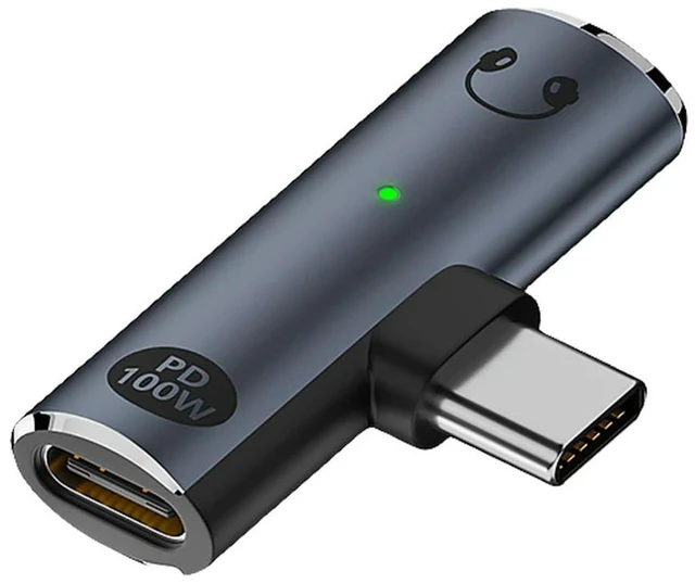 Main image of 2 in 1 USB Type C To 3.5mm Headphone and Charger Adapter PD 100W Earphone Splitter Type C Adapter for 15 16