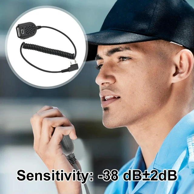 Alt view image 3 of 3 - Walkie Talkie PTT LED Shoulder Speaker Mic PTT Mic Handheld Walkie-talkie Microphone for BAOFENG BF-888s -5R Two Way Radio