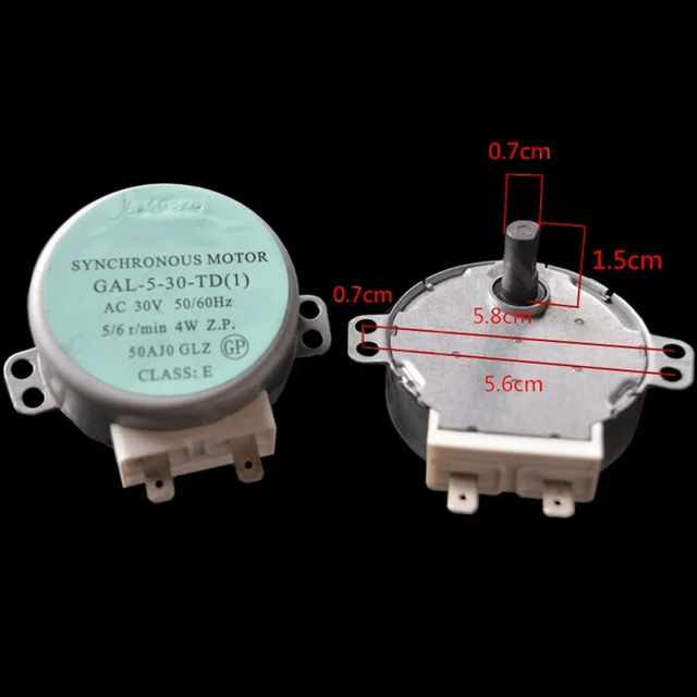 Alt view image 2 of 3 - 1PCS For GALANZ Microwave Oven Accessories Turntable Motor GAL-5-30-TD 30V 4W
