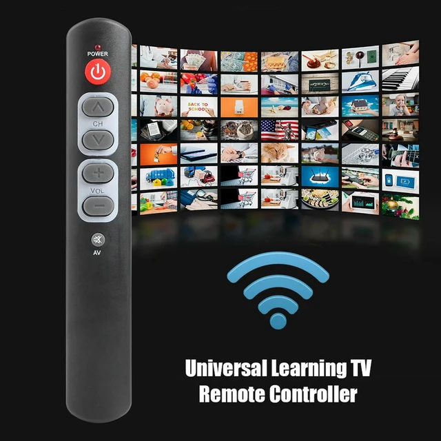 Main image of Copy IR Remote for TV STB DVD VCR Universal 6 Big Button Learning Remote Control Electronic Home Accessories