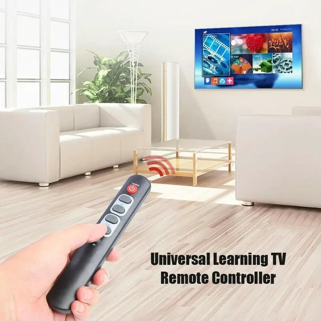 Alt view image 2 of 3 - Copy IR Remote for TV STB DVD VCR Universal 6 Big Button Learning Remote Control Electronic Home Accessories