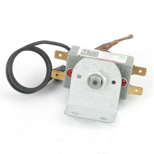 Alt view image 3 of 3 - Replacement 20A/250V Manual Reset 4 Pin Terminals Thermostat for Electric Water Heater WQS95-12 Temperature Limiter Repair Parts