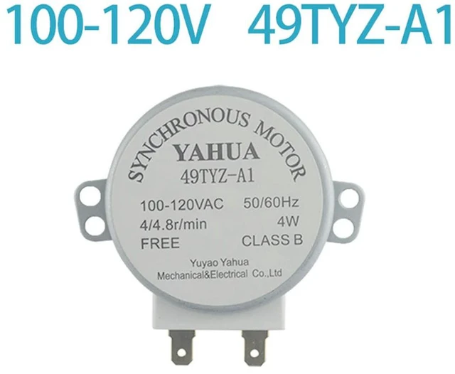 Main image of Microwave Oven Motor 100V-120V 4W 50/60Hz Microwave Turntable Synchronous Motor 49TYZ-A1 Microwave Oven Tray Motor Accessories