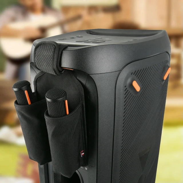 Alt view image 3 of 3 - Mic Hanger Holder Mic Organizer Bag Microphone Carrying Case for JBL PartyBox 110/120 Microphone