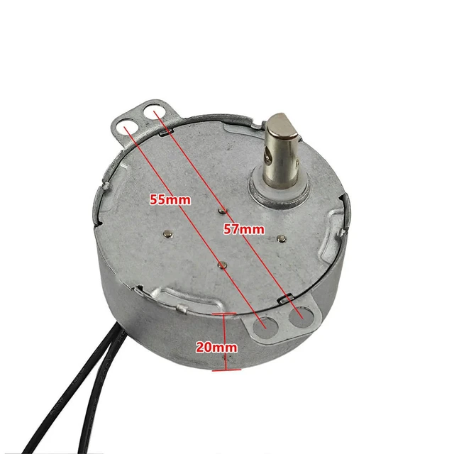 Alt view image 2 of 3 - For Midea Fan Air Conditioner Fan Turning Fan TY50A 220-240V 4W Oscillating Motor Shaft D-axis Synchronous Motor Accessories