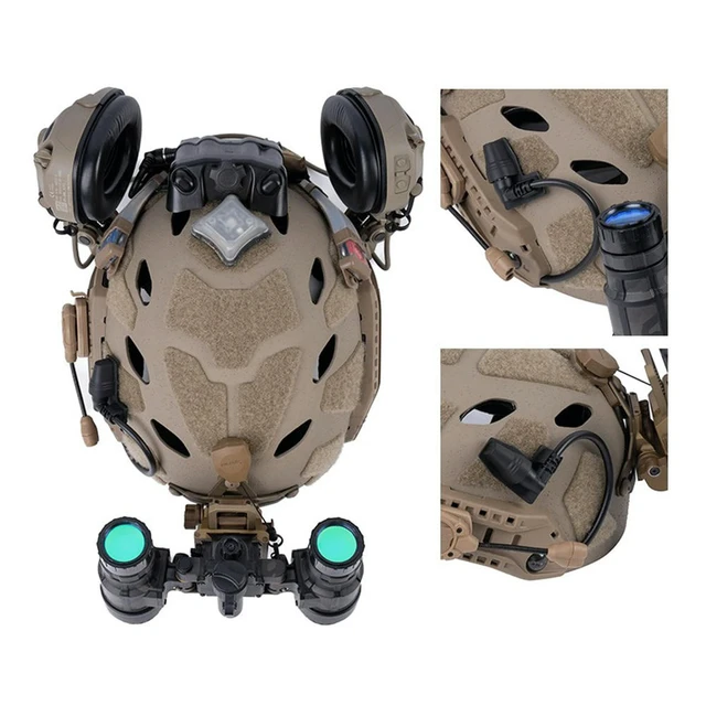Alt view image 2 of 3 - NVG Power Plug Adapter Base Lightweight Pack Cable Connector Mount Easy To Install Helmet Cable Holder for Helmet