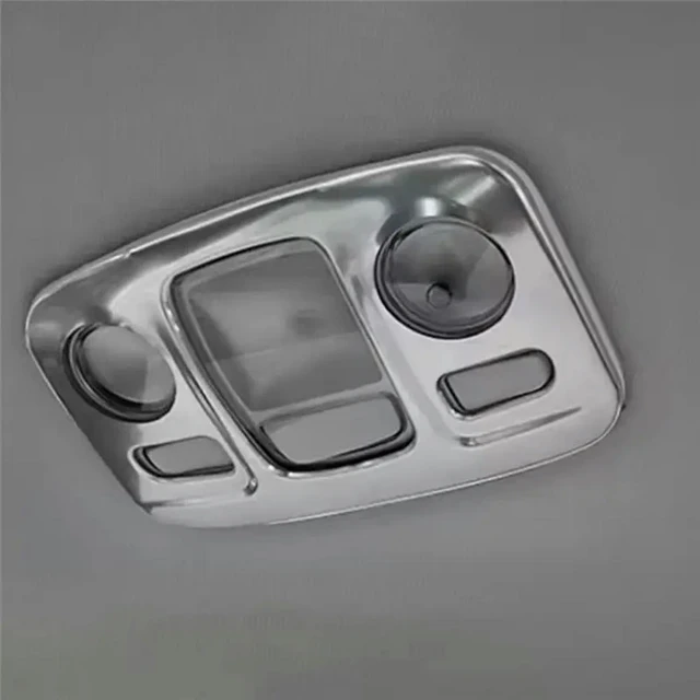 Alt view image 3 of 3 - Stainless Steel Trim Frame Cover For Car Rear Reading Light Interior Accessories For 5008