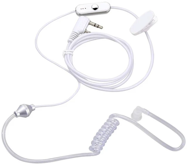 Main image of Walkie Talkie Headset with Microphone 2 Pin Acoustic Tube Earphone Earphone Earpiece Headphone for Baofeng Retevis
