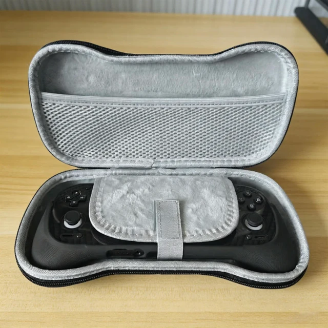 Alt view image 3 of 3 - For Retroid Pocket RP6 Game Console Grip Bag with Mesh Bags Shockproof Game Console Sleeve Anti-Scratch Gaming Accessories