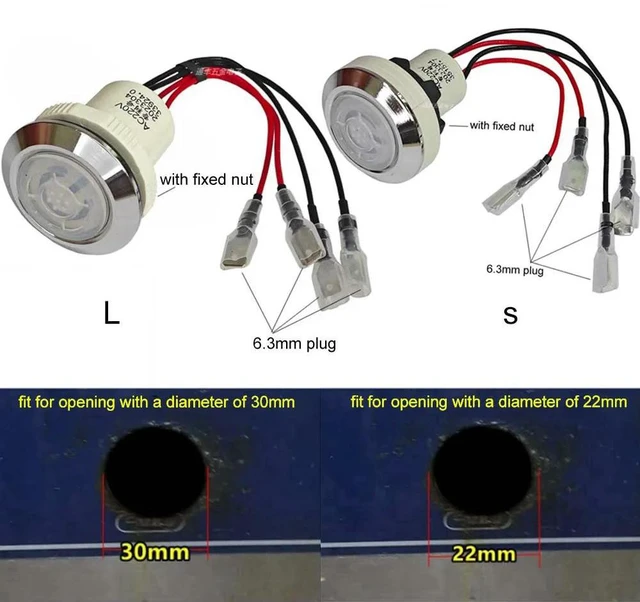 Main image of 1pc 22mm/30mm Push Button Power Ignition Switch Waterproof Control Button for Energy Saving Stove Kitchen Stove On/Off Parts