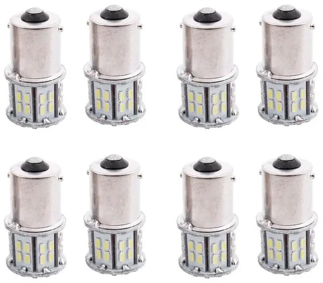 Main image of 8X 1156 BA15S 382 P21W White 50 SMD LED Car Tail Turn Signal Reverse Light Bulbs