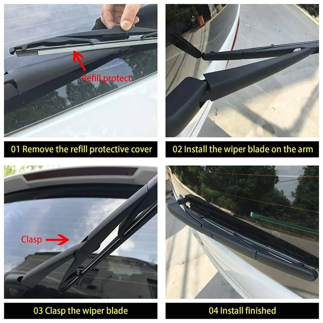 Main image of Rear Windshield Back Wiper Blade Set 8R09554071P9 8R0955425 For- Q5 2009-2015 Vehicles Car Accessories