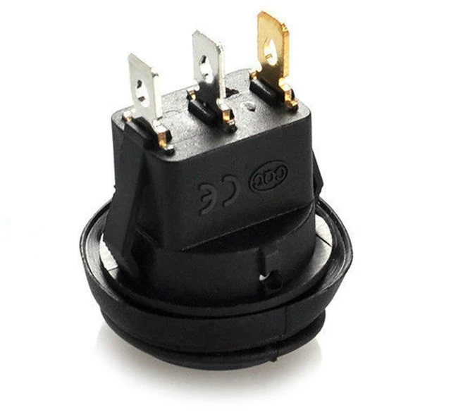 Main image of 10 Pcs 12V 20A Waterproof Round On/Off Rocker Switch Car Auto Boat SPST