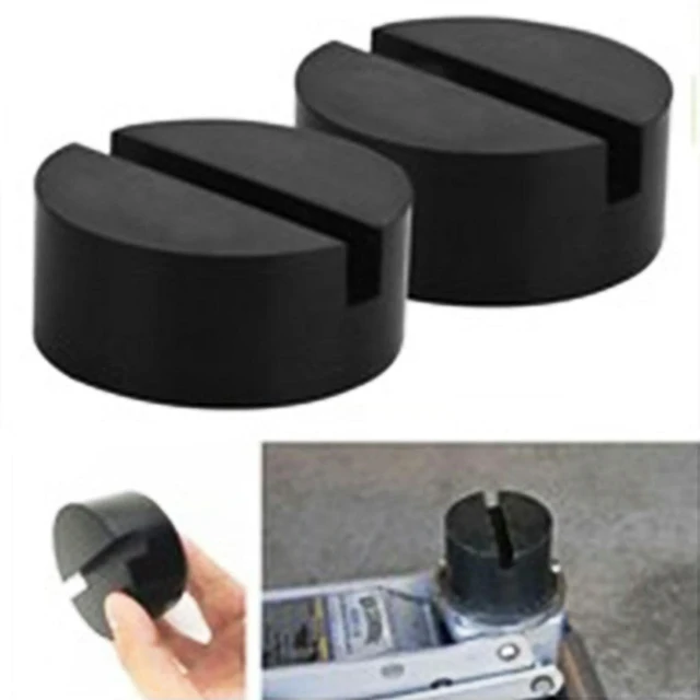 Alt view image 2 of 3 - 2X Car Rubber Disc Pad Car Vehicle Jacks Jack Pad Frame Protector Rail Floor Jack Guard Adapter Tool