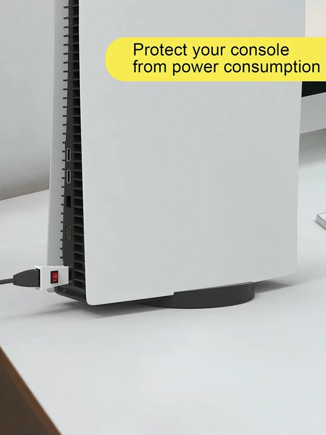 Alt view image 3 of 3 - Protect Switch Button Adapter Game Console ON/Off Power Failure Protection Device for PS5/PS4/PS3/Xbox Series X