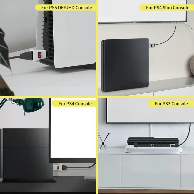 Main image of Protect Switch Button Adapter Game Console ON/Off Power Failure Protection Device for PS5/PS4/PS3/Xbox Series X