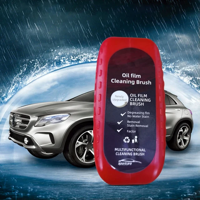 Alt view image 3 of 3 - Windshield Oil Film Cleaner Car Windshield Cleaner Removes Dirt Glass Polishing Agent Powerful Windshield Oil Film Stain Removal