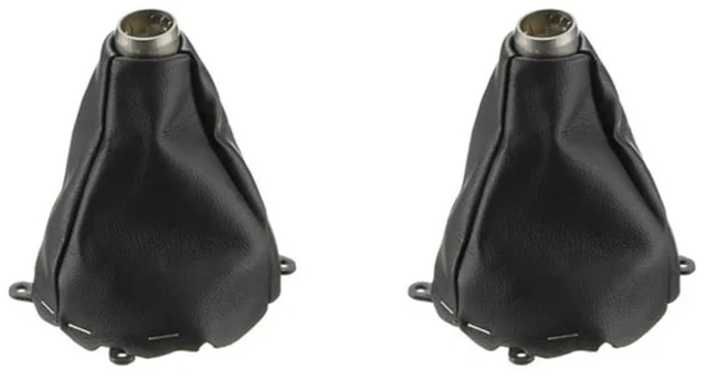 Main image of 2Piece Car Manual Leather Gear Shifting Dust Boot Replacement Accessories For Honda Civic Si 2006 2007 2008 2009 2010 2011