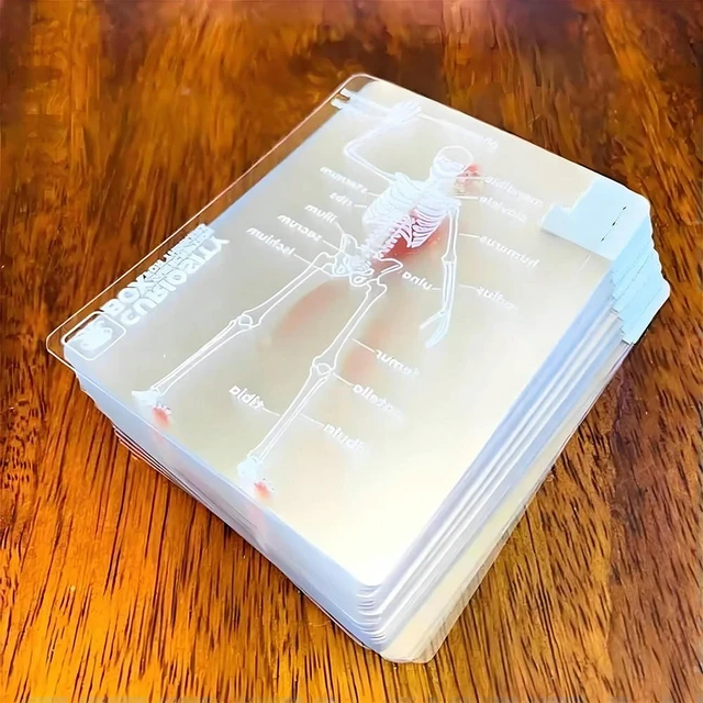 Alt view image 3 of 3 - Funny Anatomy Poker Reusable Body Transparent Playing Cards Multi-Purpose Human Anatomy Playing Cards for Card Collectors