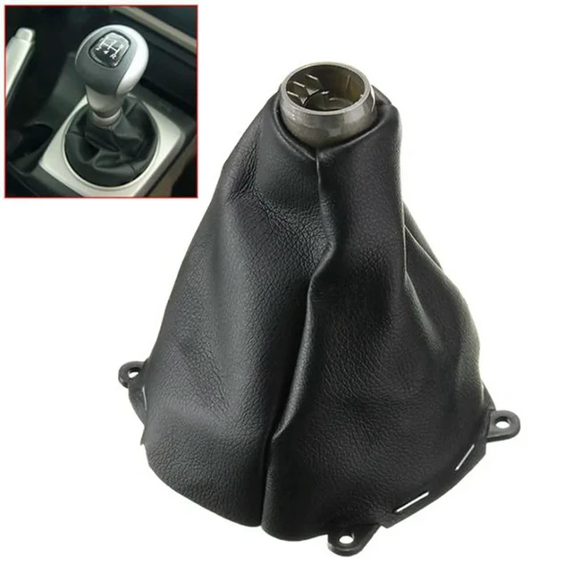 Alt view image 2 of 3 - 2Piece Car Manual Leather Gear Shifting Dust Boot Replacement Accessories For Honda Civic Si 2006 2007 2008 2009 2010 2011