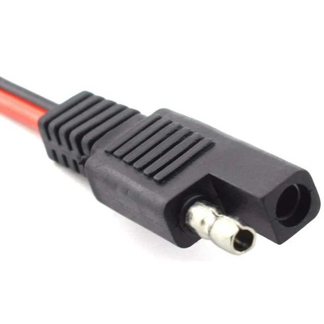 Alt view image 3 of 3 - 6 Pcs 18AWG SAE Extension Cable 2-Pin SAE Quick Connector Disconnect Plug 10A Solar Panel SAE Plug Wire 1Ft/30Cm