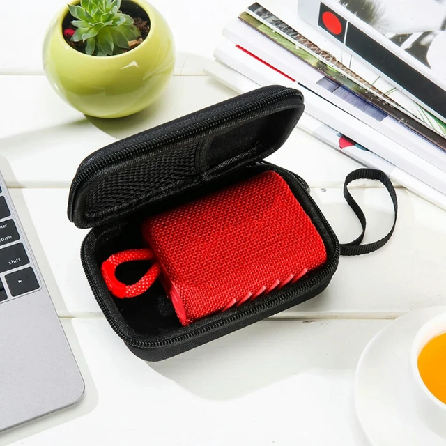 Alt view image 3 of 3 - Hard EVA Travel Case for JBL Go5/Go4/Go3 BT Speaker Protective Case with Wrist Strap & Zipper Anti-Scratch