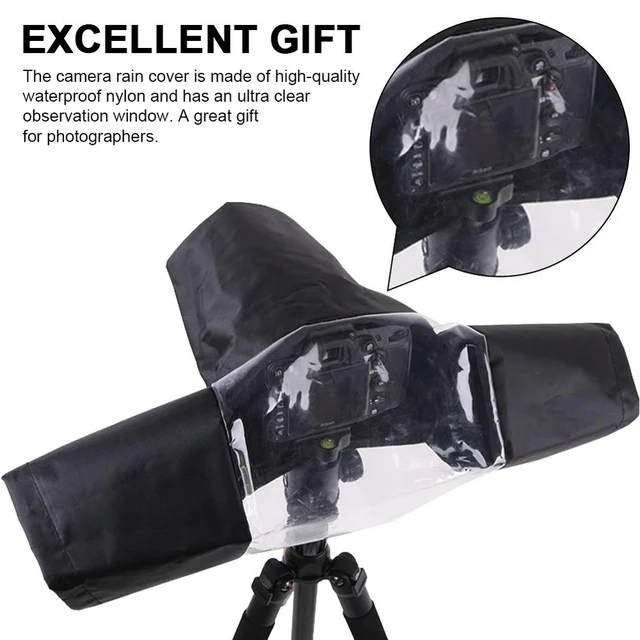 Alt view image 3 of 3 - Waterproof Camera Rain Cover Rain Black Rain Covers Rainproof Accessories for DSLR SLR Cameras