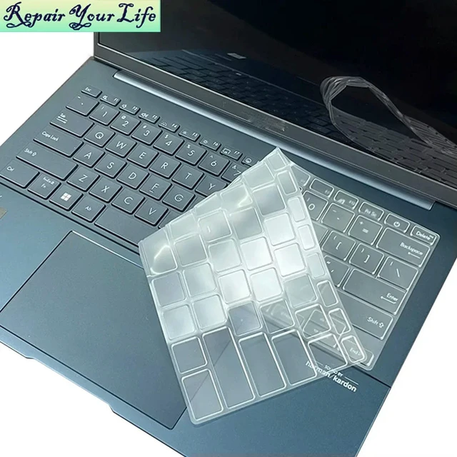Alt view image 3 of 3 - Laptop Keyboard Dust Cover For Zenbook 14 OLED UX3405MA UX3405 UX3405MA-PZ075W 2024 TPU Clear Teclado Skin Protector