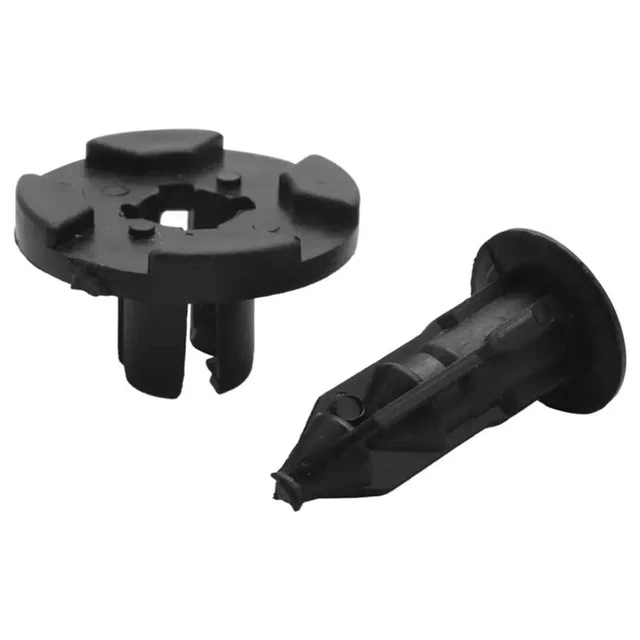 Alt view image 3 of 3 - 150 Pieces Plastic Parts 8 Mm Black Hole Bumper Rivet Clip Closure