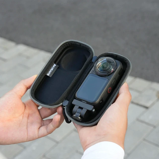 Alt view image 3 of 3 - For Insta 360 X6 Anti-scratch Travel Mini Camera Bags Wiith Clip For Camera Body Protection Accessories