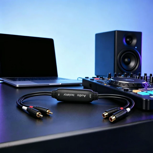 Alt view image 2 of 3 - 2 Channel Car Audio Mini Noise Filter RCA Connectors Audio Hum Eliminator for Home Cars Retro Games TVs VCRs Mixers Using