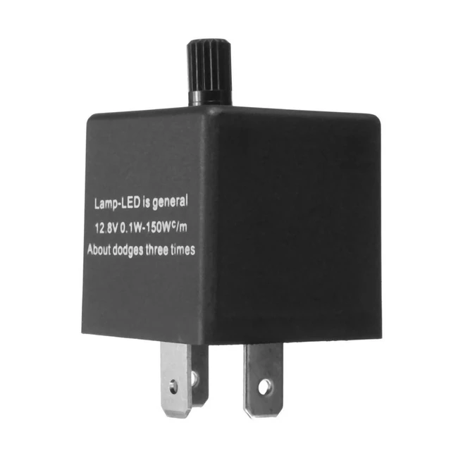 Alt view image 3 of 3 - 3X 12V 3 Pin LED Adjustable Car Flasher Flash Relay For Turn Signal Light Indicator