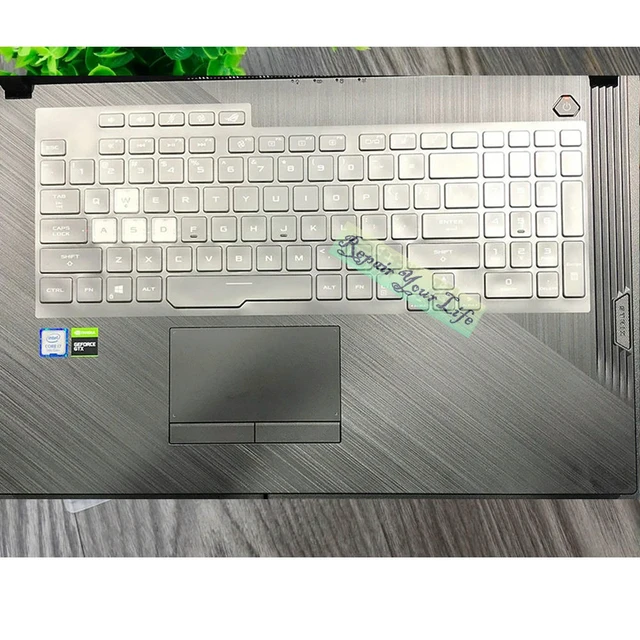 Alt view image 3 of 3 - Keyboard clear skin Cover Silicone 2019 for ROG Strix G Hero Iii Scar 3 GL731 GL731GT GL731GU G731 GW 17.3 inch soft TPU