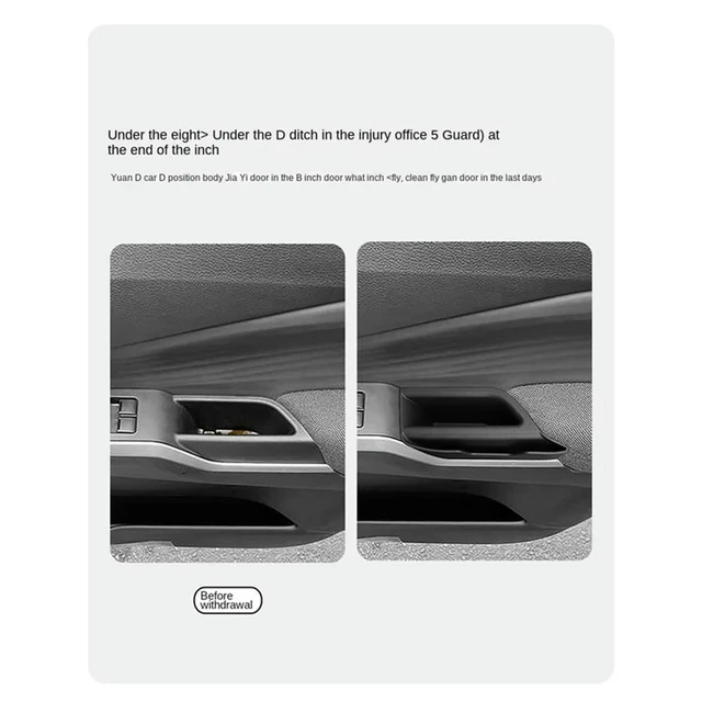 Alt view image 3 of 3 - Door Pull Box Car Box For SOLIO/SOLIO BANDIT 2021-2025 Door Holder Tray Organizer Accessories