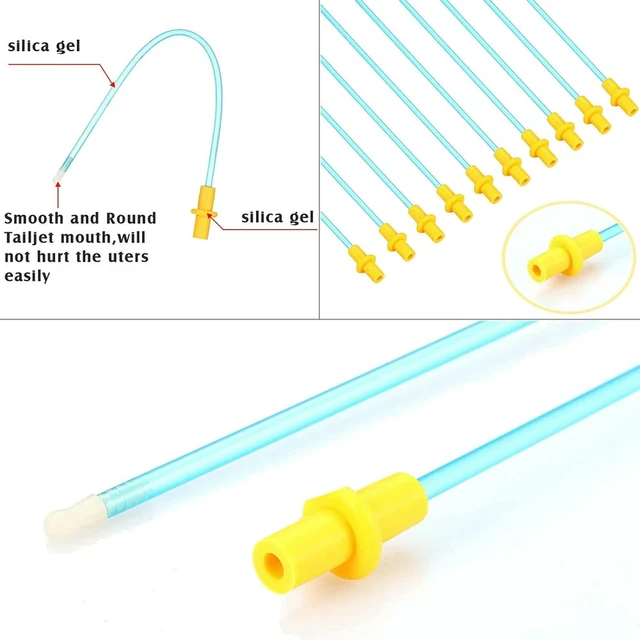 Alt view image 2 of 3 - 50 Pieces Disposable Artificial Insemination Rods Disposable Breeding Rod Tube Flexible Breeding Catheter Tube for Dog