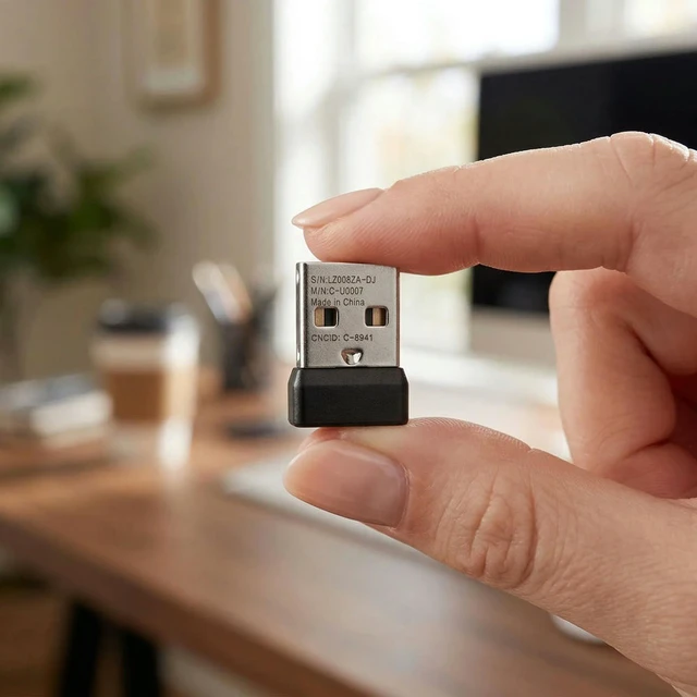 Alt view image 3 of 3 - Universal Pairing USB Receiver Replacement for Keyboard Mouse MK220 MK235 MK240 Dongle Receiver Lightweight