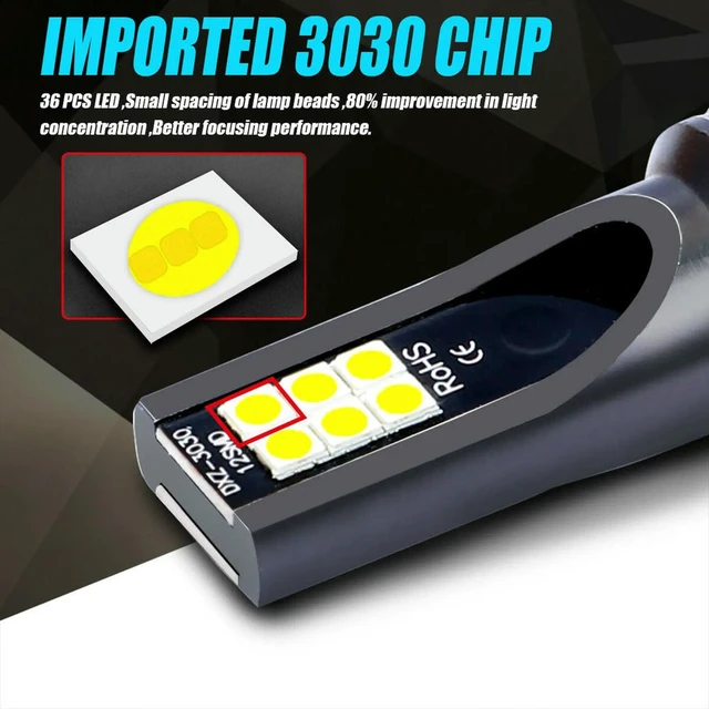 Alt view image 3 of 3 - 4Pcs Car H11 H8 H9 COB 60W 6000K LED Headlight Fog Light Bulbs Replace Halogen Kit Clear White Light