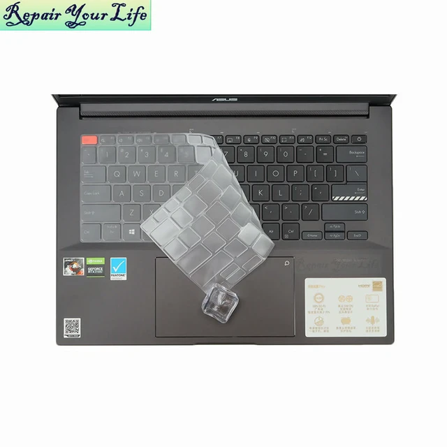 Alt view image 2 of 3 - M7400 Laptop Keyboard Cover Clear TPU for Vivobook Pro 14X M7400Q M7400QE M7400QC Protective Dust Film covers accessories