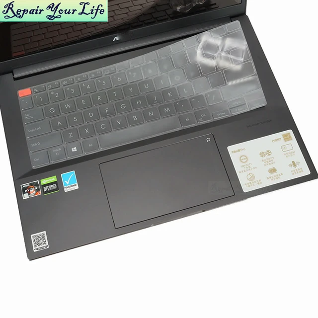 Alt view image 3 of 3 - M7400 Laptop Keyboard Cover Clear TPU for Vivobook Pro 14X M7400Q M7400QE M7400QC Protective Dust Film covers accessories