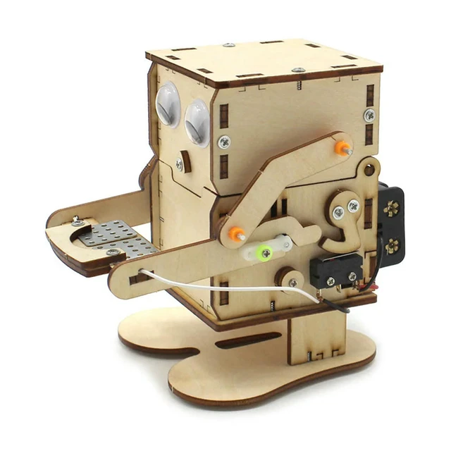 Alt view image 3 of 3 - DIY Robot Eating Coin Physics Experiment Learning Practical Skills Education Toy DIY Model Assembled Kits STEM Toys