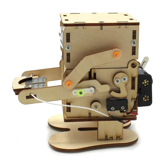 Alt view image 2 of 3 - DIY Robot Eating Coin Physics Experiment Learning Practical Skills Education Toy DIY Model Assembled Kits STEM Toys