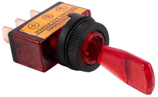 Main image of 12Pc 12V Dc 20A Light Illuminated Toggle Switch Control Car Boat Dash Spst On/Off