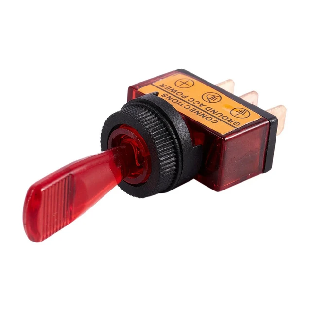 Alt view image 2 of 3 - 12Pc 12V Dc 20A Light Illuminated Toggle Switch Control Car Boat Dash Spst On/Off