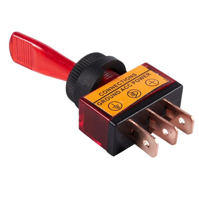 Alt view image 3 of 3 - 12Pc 12V Dc 20A Light Illuminated Toggle Switch Control Car Boat Dash Spst On/Off