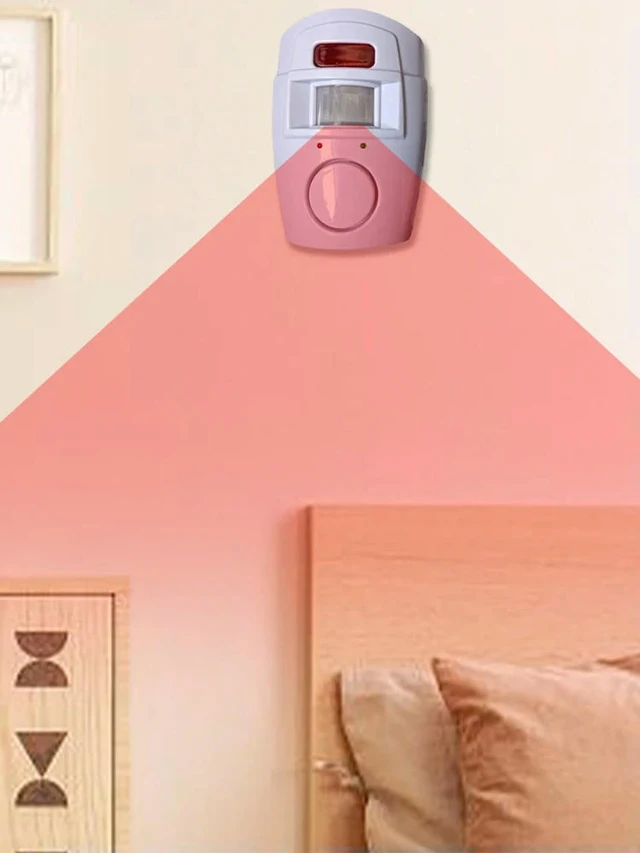 Alt view image 3 of 3 - Motion Sensor Alarm with 2 Remote Controls PIR Alert Infrared Sensor Alarm -powered for Door Shed Garage Caravan