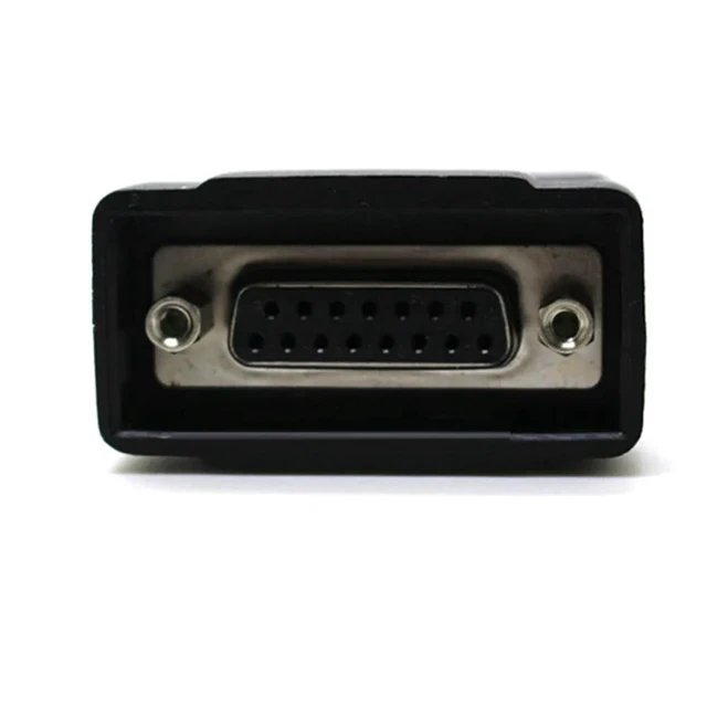 Alt view image 2 of 3 - Car Port Adapter Male OBDII 16Pin Interface To DB15 For Cheboshi V30 Elite Connector Socket