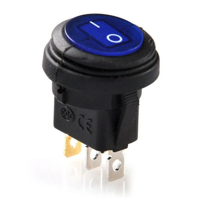 Alt view image 3 of 3 - 15 Pcs 12V 20A Waterproof Round On/Off Rocker Switch Car Auto Boat SPST