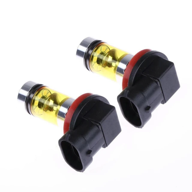 Alt view image 3 of 3 - 4 X High Power Led Lights 100W H8 H11 Yellow Fog Light 2828 20Led Headlight Lamp