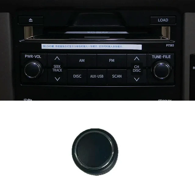 Alt view image 3 of 3 - Accessories For Toyota Prado LC150 2010-2017 CD Radio Audio Volume Control Knob 90010-22073