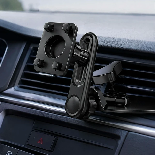 Alt view image 3 of 3 - Car Stereo Cd Bracket for 4.8-12 Inch Screen Universal Car Stand Adjustable 360 Degree Rotating for CarPlay Screen